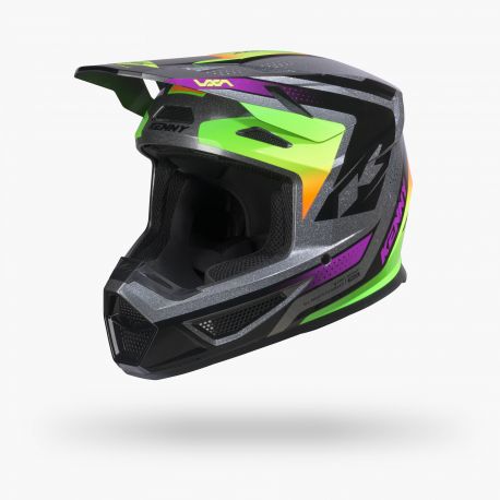 Casque Kenny Track Graphic + Focus Neon*