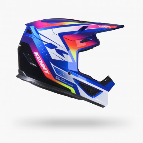 Casque Kenny Track Graphic + Focus Candy Blue