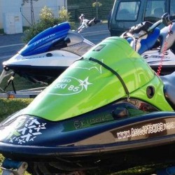 Hood attachment strap set for jet-ski Hood attachment strap set for jet-ski