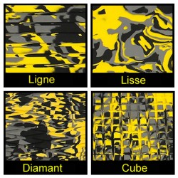 Rouleau de 1m x 1.50m jaune camouflage Rouleau de 1m x 1.50m jaune camouflage