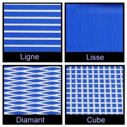 Rouleau de 1m x 1.50m bleu et blanc Rouleau de 1m x 1.50m bleu et blanc