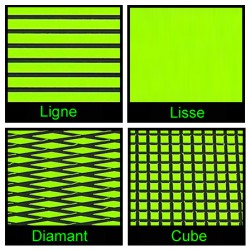 Rouleau de 1m x 1.50m vert et noir Rouleau de 1m x 1.50m vert et noir