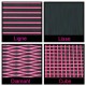 Roll of 1m x 1.50m black and pink