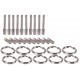Set of indexing finger, spring + ring X10