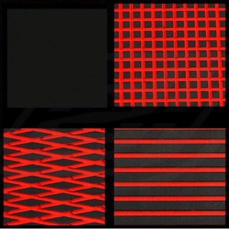 Rouleau de 1m x 1.50m rouge et noir