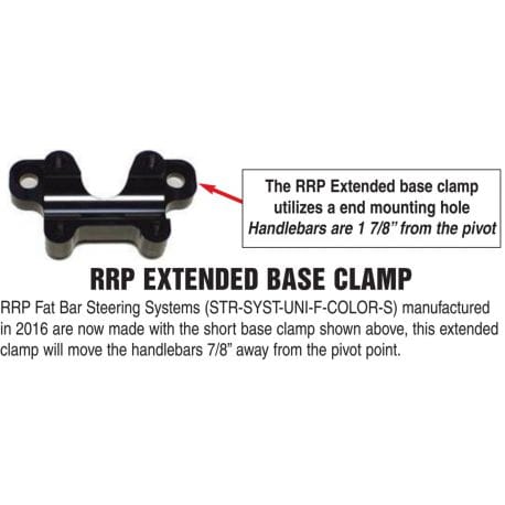 Wider lower support for RRP plate