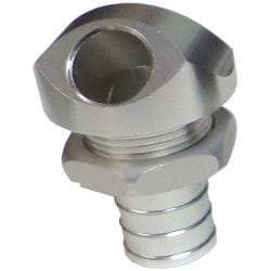 45° aluminum water outlet in 3/8" (9.5mm) 45° aluminum water outlet in 3/8" (9.5mm)