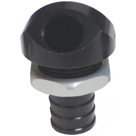 Black water outlet at 45 ° in 3/8 "(9.5mm)