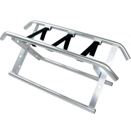 Stainless steel scissor support for saddle jet