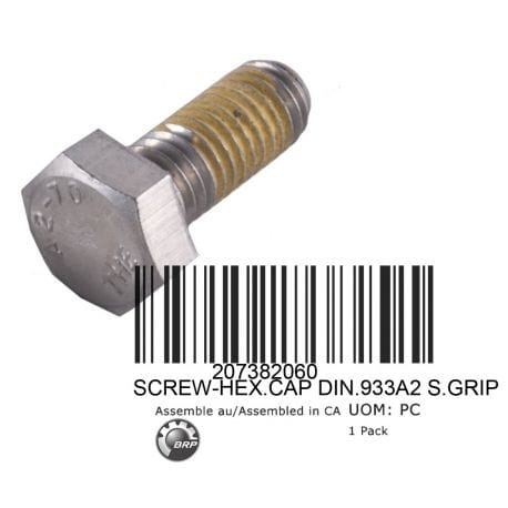 SCREW-HEX.CAP DIN.933A2 S.GRIP, 207382060