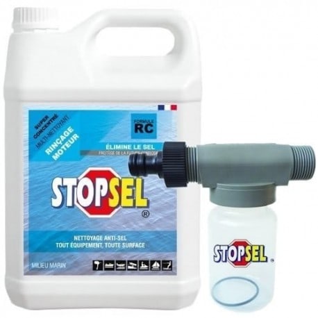 Stopsel 5 litres (vendu seul ou avec auto-mélangeur) Bidon 5L + mélangeur 125ml