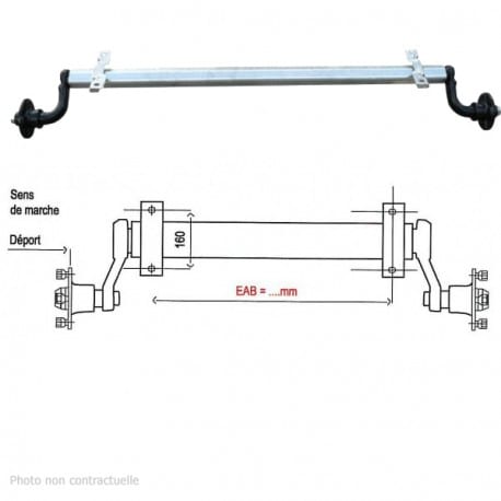 Axle 500Kg-Alko