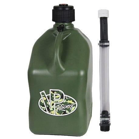 Camouflage Green Square Bottle VP racing 20L Can + pipes