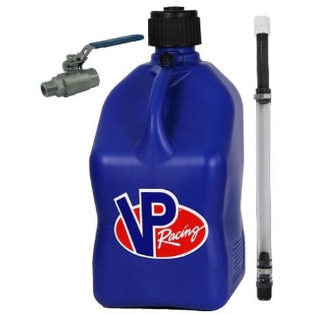 Blue Square Bottle VP racing 20L Can + pipes + valve