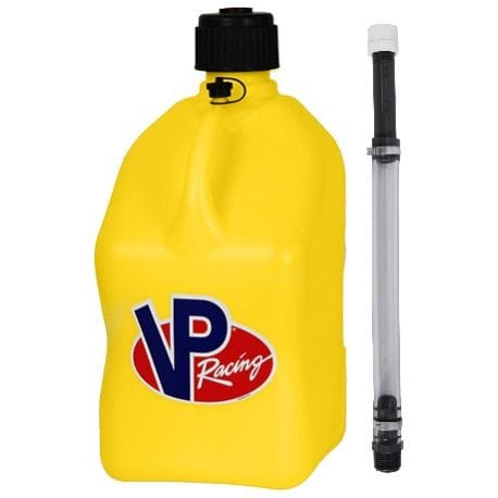 Bidon Carré Jaune VP racing 20L Bidon + tuyaux deluxe