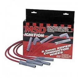 Kit fil de bougie MSD 8,5mm pour 3 cylindres  Kit fil de bougie MSD 8,5mm pour 3 cylindres