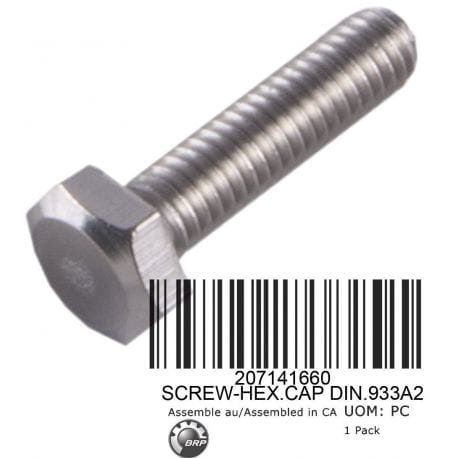 SCREW-HEX.CAP DIN.933A2