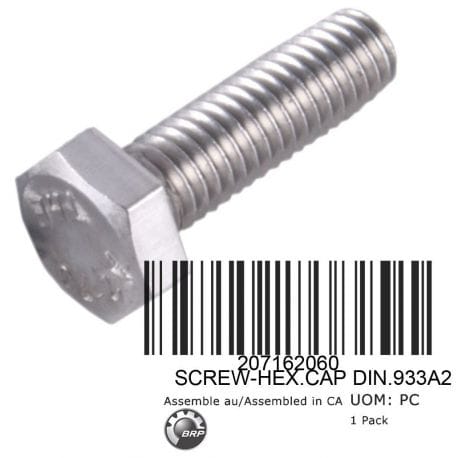 SCREW-HEX.CAP DIN.933A2