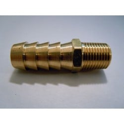 Straight brass insert for 3/8'' (9.5mm) hose Straight brass insert for 3/8'' (9.5mm) hose