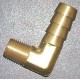90 ° brass insert for 3/8 '' '(9.5mm) water hose