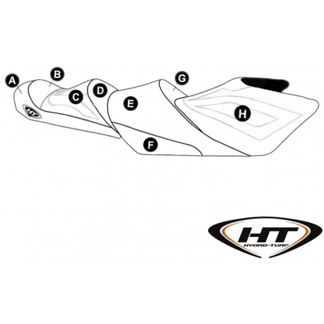 Housse de selle (HT) pour FX HO Cruiser (14-17), FX SHO Cruiser (14-16), FX SVHO Cruiser / Ltd (15-17)