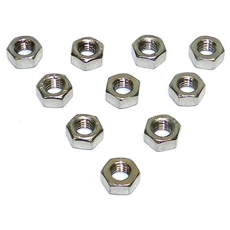 Stainless nuts (5 to 10mm) pack of 10 014-601