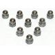 Stainless steel nuts from 5mm to 10mm (pack of 10)