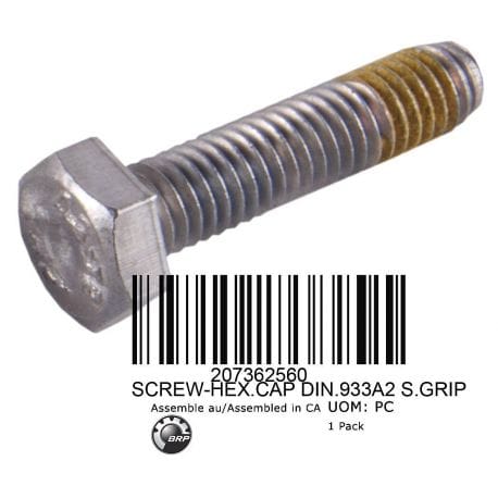 SCREW-HEX.CAP DIN.933A2 S.GRIP