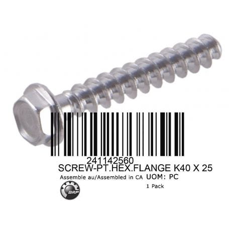SCREW-PT.HEX.FLANGE K40 X 25
