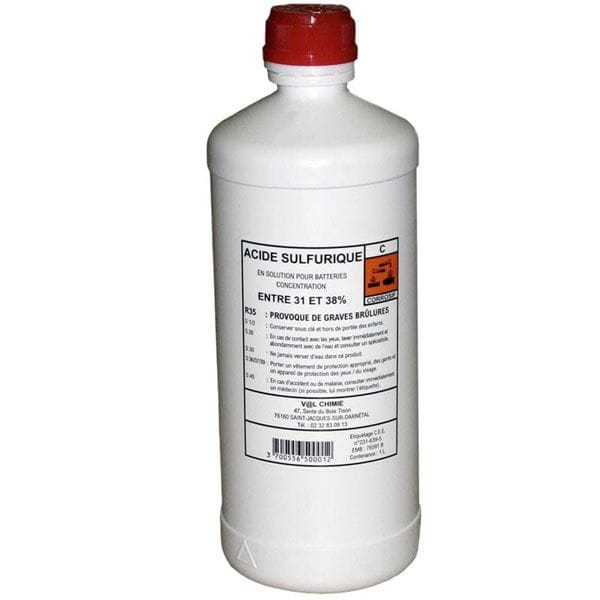 Acide pour batterie 1 litre - MDC