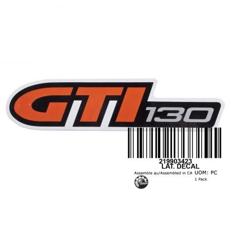 Decal, GTI 130. GTI STD