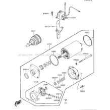 STARTER MOTOR (JF650-A1) pour Kawasaki 1986 X2