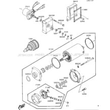 STARTER MOTOR (JF650-A2) pour Kawasaki 1986 X2