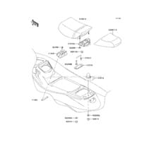 Seat pour Kawasaki 2001 900 STX