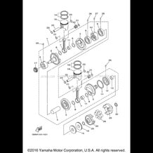 CRANKSHAFT & PISTON pour Yamaha 2010 WaveRunner WAVERUNNER SUPER JET - SJ700BJ - 2010