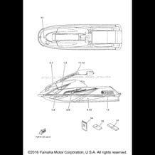 GRAPHICS pour Yamaha 2010 WaveRunner WAVERUNNER SUPER JET - SJ700BJ - 2010