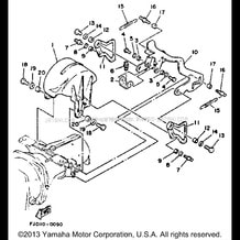 JET UNIT 2 pour Yamaha 1993 WaveRunner WAVE RUNNER III - WRA650RA - 1993