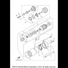 STARTING MOTOR pour Yamaha 2010 WaveRunner WAVERUNNER SUPER JET - SJ700BJ - 2010