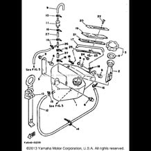 OIL TANK pour Yamaha 1993 WaveRunner WAVE RUNNER III - WRA650RA - 1993