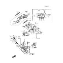 Crankcase pour Kawasaki 1987 300 SX