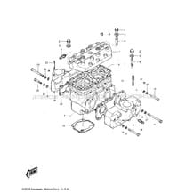 CYLINDER HEAD/CYLINDER pour Kawasaki 1976 JS400