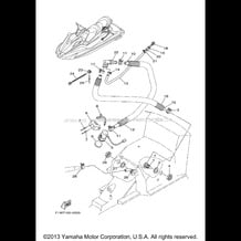 BILGE PUMP pour Yamaha 2011 WaveRunner FX CRUISER SHO - FX1800AK - 2011