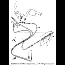 CONTROL CABLE pour Yamaha 1989 WaveRunner WJ500F - 1989