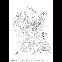 ENGINE HATCH 1 pour Yamaha 2011 WaveRunner FX CRUISER SHO - FX1800AK - 2011