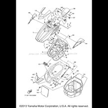 ENGINE HATCH 2 pour Yamaha 2011 WaveRunner FX CRUISER SHO - FX1800AK - 2011