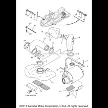 EXHAUST 3 pour Yamaha 2011 WaveRunner FX CRUISER SHO - FX1800AK - 2011