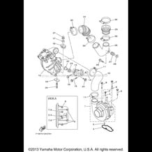 INTAKE 2 pour Yamaha 2011 WaveRunner FX CRUISER SHO - FX1800AK - 2011