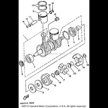 CRANKSHAFT - PISTON pour Yamaha 1993 WaveRunner WAVE RUNNER PRO VXR - WRB700R - 1993