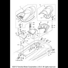 SEAT & UNDER LOCKER pour Yamaha 2011 WaveRunner FX CRUISER SHO - FX1800AK - 2011