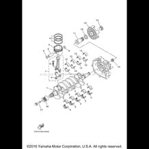 CRANKSHAFT & PISTON pour Yamaha 2011 WaveRunner FX HO - FY1800K - 2011